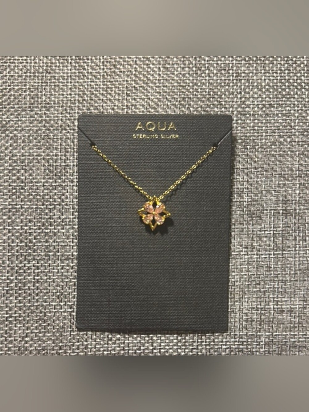 NWT Aqua Sterling Silver Necklace - Picture 2 of 3